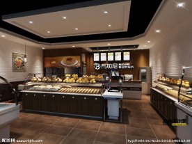 蛋糕店模型 泡芙店模型 甜品店