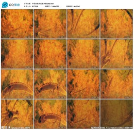 中国风烈火游龙视频舞台演出素材
