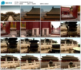 紫禁城影视城影视素材背景视频