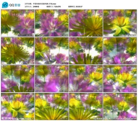 百花盛开歌舞舞台演出LED背景