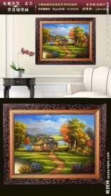 漂亮的花田风景