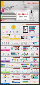 个人商务创业计划书PPT模板