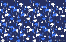 蘑菇图案 面料花版花型 服装