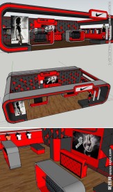 耐克专卖店室内草图大师SU模型