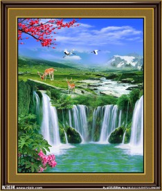 风景画流水生财