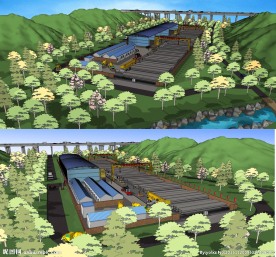 混凝土搅拌站拌和站制梁场钢筋场