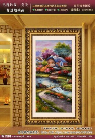 欧式田园 风景油画