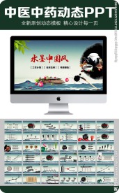 中医中药动态PPT模板