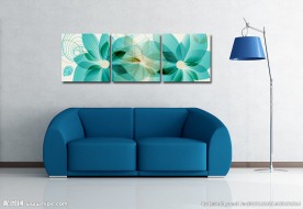 抽象花卉无框画