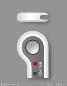 手持报警器矢量图