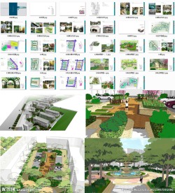 整体欧式景观小区模型附扩初文本