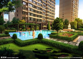 楼盘园林效果图