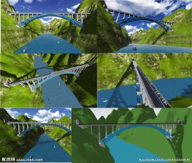 洛河大桥桩基箱梁T梁钢拱桥铁路