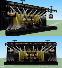 舞台舞美背景SU草图大师版本