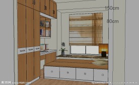 室内装修榻榻米草图大师SU模型