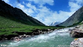 高清冰川河流动态视频素材