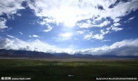 高清实拍雪山云彩大气白云飘飘动