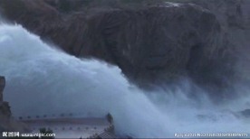 震撼大气河流 河水瀑布河流大水