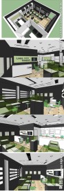 眼镜店室内草图大师SU模型