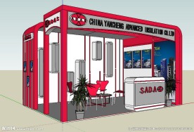 房产展台草图大师SU模型