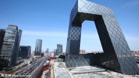 北京大裤衩仰拍