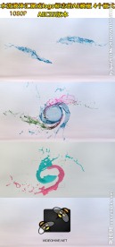 AE液体汇聚特效开场LOGO