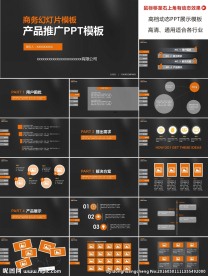 酷黑高端产品推广PPT模板