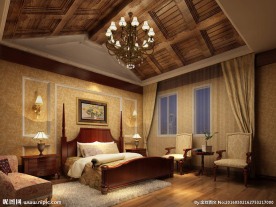 古典卧室顶效果图
