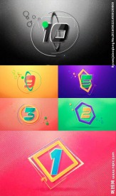 炫彩卡通跳动效果十秒倒计时