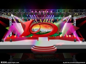 企业100周年庆舞台