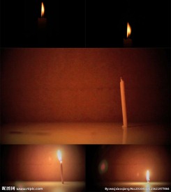 蜡烛燃烧过程视频