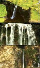 山间瀑布实拍视频素材