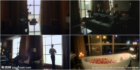 窗边眺望自动窗帘浴缸视频素材