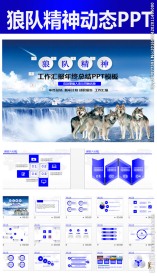 狼的精神商务职场团队培训PPT