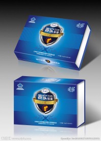 保健品包装设计展开图