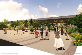 景观广场效果图