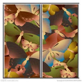 蝴蝶花纹