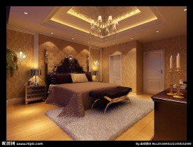 豪华欧式卧室效果图