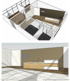 前厅草图大师SU模型 大小：5