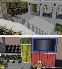 CS酒吧草图大师SU模型