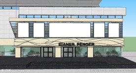 商场店面店头门头草图大师SU模