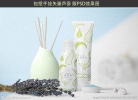 芦荟身体乳包装设计（效果图）