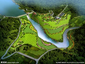 水库规划效果图