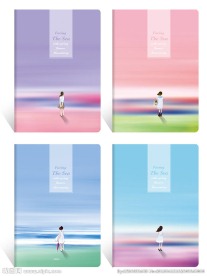 本本封面设计 中性本 面朝大海