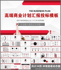 高端商业计划汇报投标PPT模板