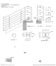 CAD栏杆大样试工图