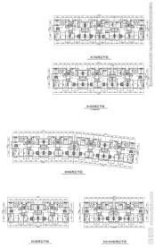 幢楼平面户型CAD图