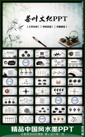 茶韵意境PPT模板