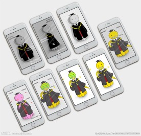 杀老师手机锁屏设计图片