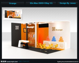 橙色展位